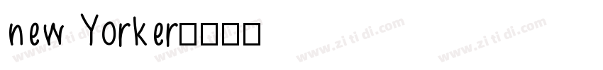 new Yorker字体转换